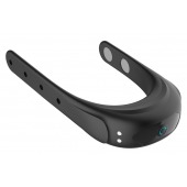 Черное эрекционное виброкольцо на ремешках - Boys of Toys - в Тюмени купить с доставкой