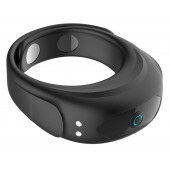 Черное эрекционное виброкольцо на ремешках - Boys of Toys - в Тюмени купить с доставкой