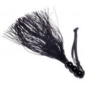 Черная силиконовая плетка - 25,4 см. - Boys of Toys - купить с доставкой в Тюмени