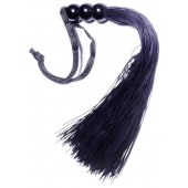 Черная силиконовая плетка - 25,4 см. - Boys of Toys - купить с доставкой в Тюмени