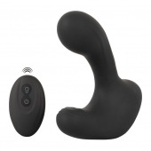 Черная анальная вибропробка с функцией расширения RC Butt Plug with 3 functions - Orion - в Тюмени купить с доставкой