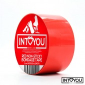 Красный скотч для фиксации Non-Sticky Bondage Tape - 15 м. - Intoyou - купить с доставкой в Тюмени
