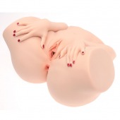 Телесный мастурбатор-полуторс Barbie - Naked Factory - в Тюмени купить с доставкой