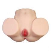 Телесный мастурбатор с 2 любовными отверстиями Olivia - Baile - в Тюмени купить с доставкой