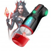 Интерактивный мастурбатор Raven с вакуумом, вибрацией и подсветкой - Shots Media BV - в Тюмени купить с доставкой