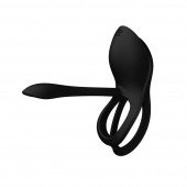 Черное эрекционное виброкольцо Bayek с пультом ДУ - Zalo - в Тюмени купить с доставкой