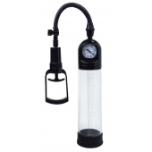 Чёрная вакуумная помпа A-toys с манометром и прозрачной колбой - A-toys - в Тюмени купить с доставкой