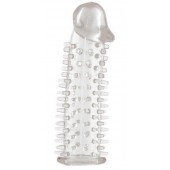 Прозрачная насадка на половой член с закрытой головкой и шипами - 12,5 см. - ToyFa - в Тюмени купить с доставкой