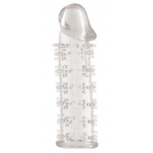 Гелевая прозрачная насадка с шипами - 12 см. - Toyfa Basic - в Тюмени купить с доставкой