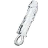 Прозрачная насадка с петлёй для фиксации - 14 см. - ToyFa - в Тюмени купить с доставкой