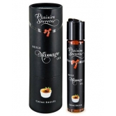 Массажное масло с ароматом крем брюле Huile de Massage Gourmande Creme Brulée - 59 мл. - Plaisir Secret - купить с доставкой в Тюмени