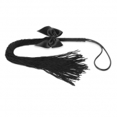 Чёрная плётка Lilly Whip Bijoux - Bijoux Indiscrets - купить с доставкой в Тюмени