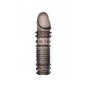 Дымчатая закрытая насадка ToyFa XLover с чешуйками и пупырышками - 13,5 см. - ToyFa - в Тюмени купить с доставкой