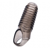 Дымчатая насадка с рёбрышками и подхватом мошонки ToyFa XLover - 12,5 см. - ToyFa - в Тюмени купить с доставкой