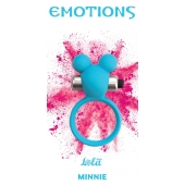 Голубое эрекционное виброколечко Emotions Minnie Breeze - Lola Games - в Тюмени купить с доставкой