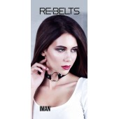 Чёрный чокер-кляп Iman Black - Rebelts - купить с доставкой в Тюмени