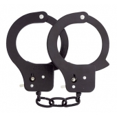 Чёрные наручники из листового металла BONDX METAL CUFFS BLACK - Dream Toys - купить с доставкой в Тюмени