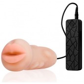 Мастурбатор-ротик с вибрацией REALSTUFF VIBRATING MASTURBATOR MOUTH - Dream Toys - в Тюмени купить с доставкой
