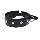 Полиуретановый ошейник с пуклями и D-кольцами Collar with Studs - Blush Novelties - купить с доставкой в Тюмени