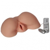Телесная вибровагина из киберкожи с выносным пультом - LOVETOY (А-Полимер) - в Тюмени купить с доставкой