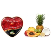 Массажная свеча с ароматом экзотических фруктов Bougie Massage Candle - 35 мл. - Plaisir Secret - купить с доставкой в Тюмени