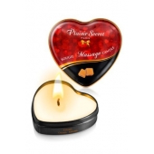 Массажная свеча с ароматом карамели Bougie Massage Candle - 35 мл. - Plaisir Secret - купить с доставкой в Тюмени