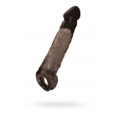 Чёрная насадка на пенис Tс подхватом - 19,5 см. - ToyFa - в Тюмени купить с доставкой