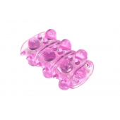 Розовая насадка на пенис Rings Armour - Lola Games - в Тюмени купить с доставкой