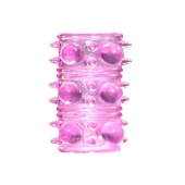 Розовая насадка на пенис Rings Armour - Lola Games - в Тюмени купить с доставкой