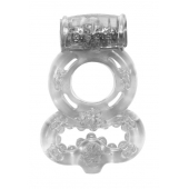 Прозрачное эрекционное кольцо Rings Treadle с подхватом - Lola Games - в Тюмени купить с доставкой