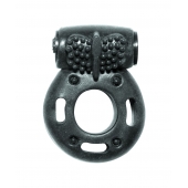 Черное эрекционное кольцо с вибрацией Rings Axle-pin - Lola Games - в Тюмени купить с доставкой