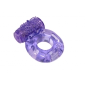 Фиолетовое эрекционное кольцо с вибрацией Rings Axle-pin - Lola Games - в Тюмени купить с доставкой