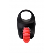 Чёрно-красное эрекционное виброкольцо Erotist - Erotist Adult Toys - в Тюмени купить с доставкой