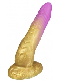 Золотистый фаллоимитатор  Феникс mini  - 18,5 см. - Erasexa - купить с доставкой в Тюмени