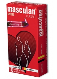 Розовые презервативы Masculan Classic Sensitive - 10 шт. - Masculan - купить с доставкой в Тюмени