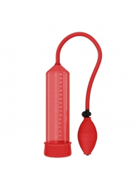 Красная вакуумная помпа - 25 см. - Rubber Tech Ltd - в Тюмени купить с доставкой