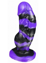 Черно-фиолетовый фаллоимитатор Мартин medium - 24,5 см. - Erasexa - купить с доставкой в Тюмени