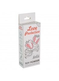 Пудра для игрушек Love Protection с ароматом клубники со сливками - 15 гр. - Lola Games - купить с доставкой в Тюмени