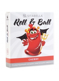 Стимулирующий презерватив-насадка Roll   Ball Cherry - Sitabella - купить с доставкой в Тюмени