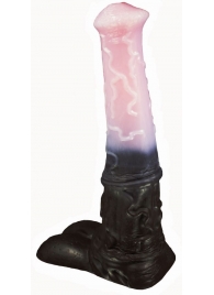 Черно-розовый фаллоимитатор  Мустанг large  - 43,5 см. - Erasexa - купить с доставкой в Тюмени
