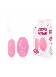 Розовое виброяйцо Sexy Friend с 10 режимами вибрации - Bior toys