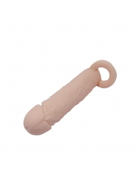 Насадка на пенис с кольцом для мошонки - 16 см. - Sex Expert - в Тюмени купить с доставкой