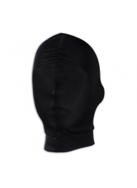 Черная глухая маска на голову - Lux Fetish - купить с доставкой в Тюмени