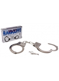 Серебристые металлические наручники с ключиками - Сима-Ленд - купить с доставкой в Тюмени