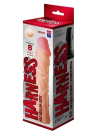 Насадка на пояс Harness RED LINE - 21,5 см. - LOVETOY (А-Полимер) - купить с доставкой в Тюмени
