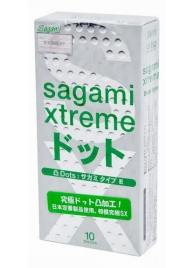 Презервативы Sagami Xtreme Type-E с точками - 10 шт. - Sagami - купить с доставкой в Тюмени