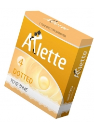 Презервативы Arlette Dotted с точечной текстурой - 3 шт. - Arlette - купить с доставкой в Тюмени