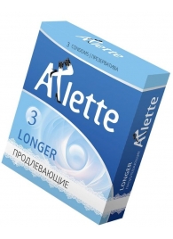 Презервативы Arlette Longer с продлевающим эффектом - 3 шт. - Arlette - купить с доставкой в Тюмени