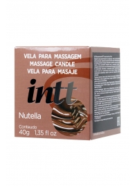Массажная свеча для поцелуев Nutella с ароматом Нутеллы - 30 гр. - INTT - купить с доставкой в Тюмени