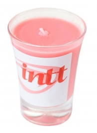 Массажная свеча для поцелуев Strawberry с ароматом клубники - 30 гр. - INTT - купить с доставкой в Тюмени